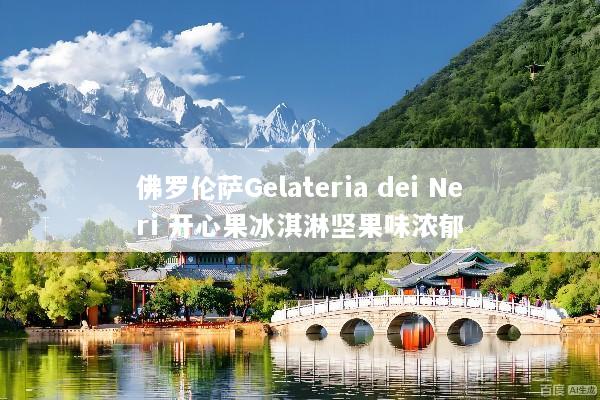 佛罗伦萨Gelateria dei Neri 开心果冰淇淋坚果味浓郁