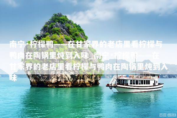 南宁·柠檬鸭——在甘家界的老店里看柠檬与鸭肉在陶锅里炖到入味_南宁·柠檬鸭——在甘家界的老店里看柠檬与鸭肉在陶锅里炖到入味