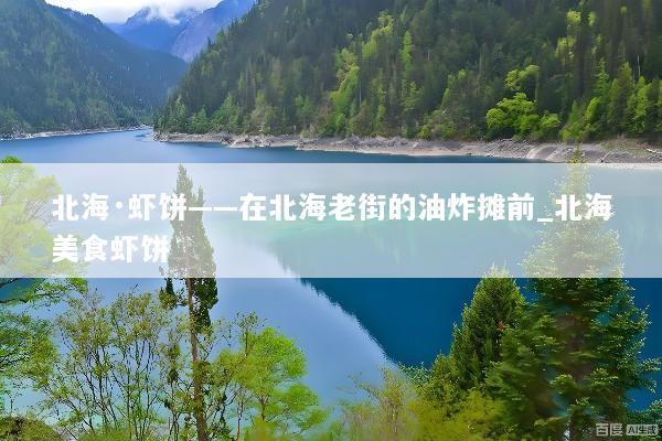 北海·虾饼——在北海老街的油炸摊前_北海美食虾饼