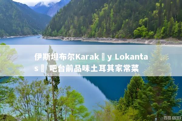伊斯坦布尔Karaköy Lokantası 吧台前品味土耳其家常菜